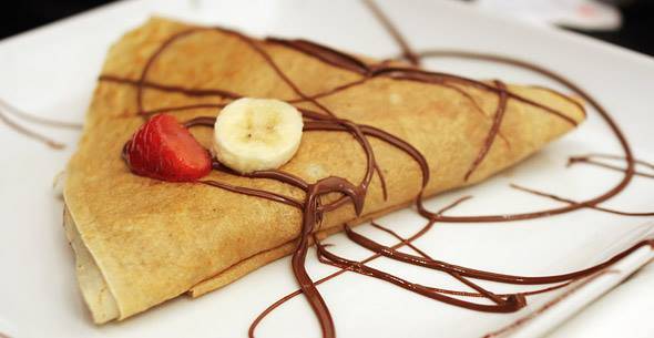 Món bánh Crepe thơm ngon.