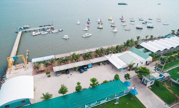 Toàn cảnh Bến du thuyền Marina nhìn từ trên cao