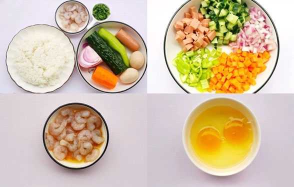 Hình ảnh minh họa món cơm chiên thập cẩm ngon chuẩn 5 sao