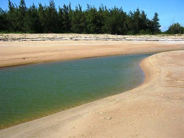 Bãi biển Suối Ồ rất thích hợp cho các hoạt động vui chơi, cắm trại qua đêm trên biển
