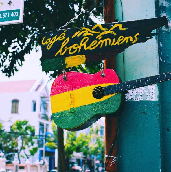 Bohemiens Cafe Vũng Tàu nằm nép mình trong con hẻm đường Ba Cu