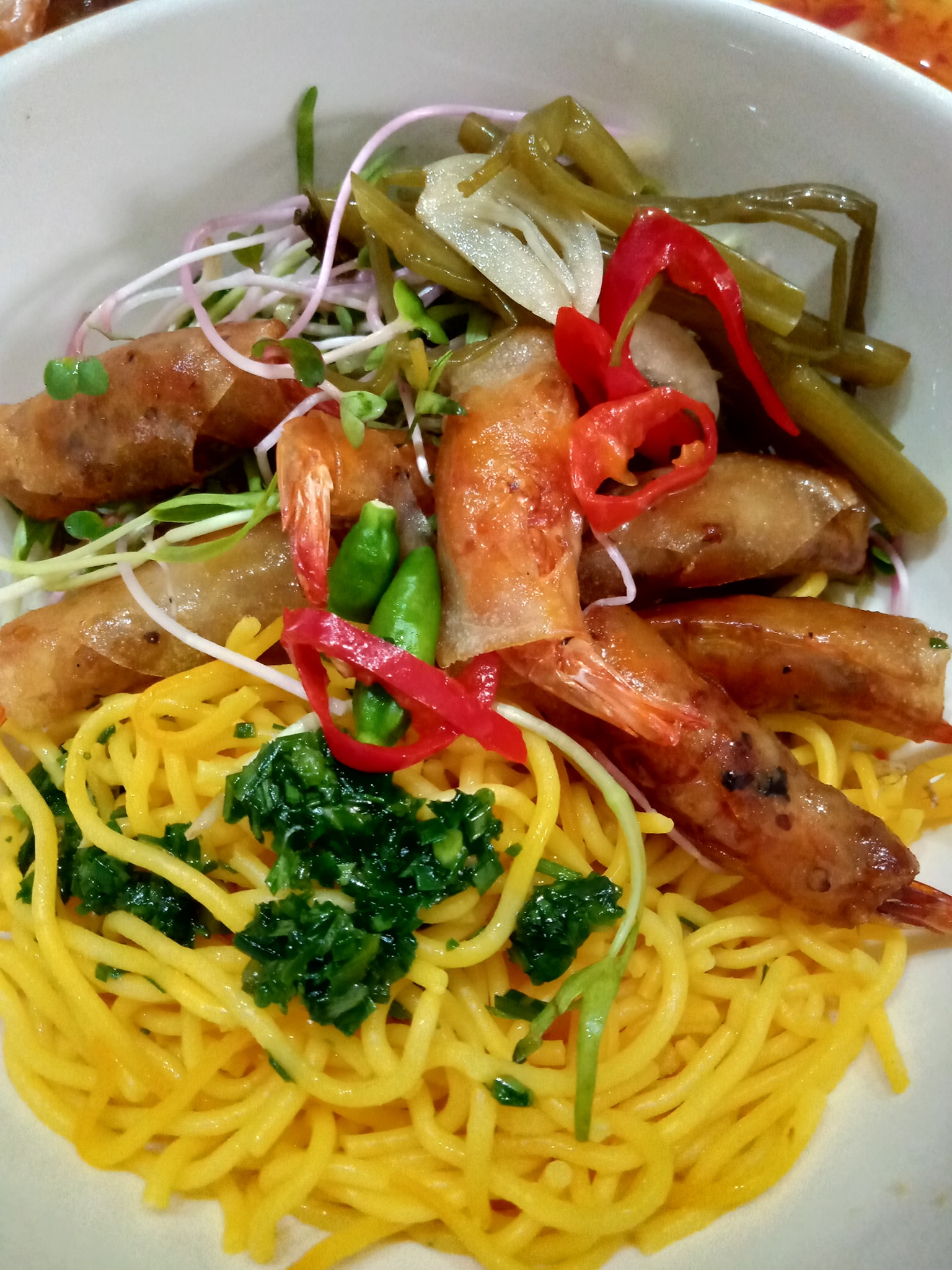 Bún bắp Phú Yên trộn hấp dẫn
