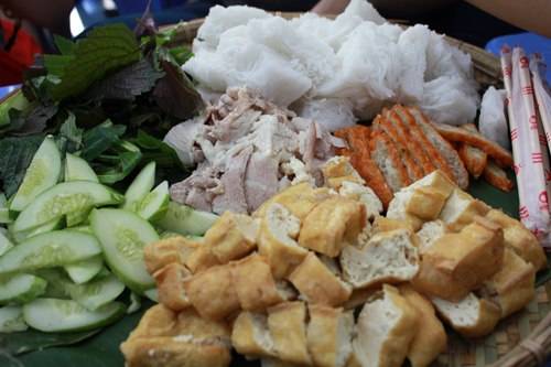 Món bún đậu mang đậm phong cách miền quê dân dã của miền Bắc.