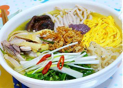 Bún thang Hà Nội - Trình bày nghệ thuật món ăn Hà thành