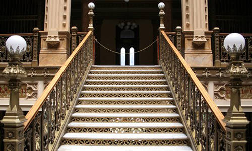 Một góc của bưu điện Palacio de Correos de Mexico