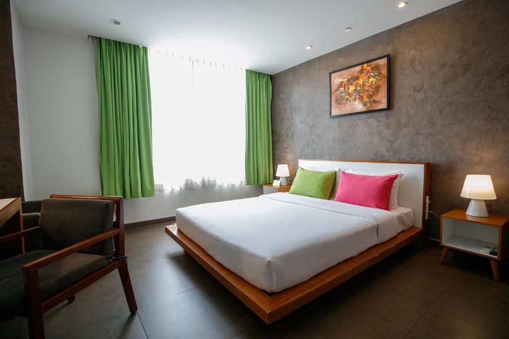 Hệ thống phòng ốc sạch sẽ chuẩn dịch vụ cao Thiết kế nội thất năng động