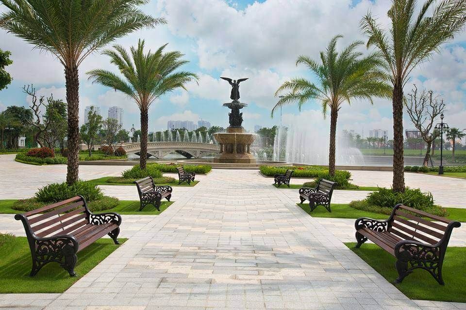 Đài phun nước tại Công viên Vinhomes Central Park