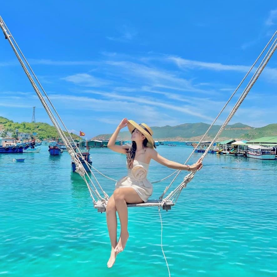 Góc check-in tuyệt đẹp tại đảo Bình Hưng