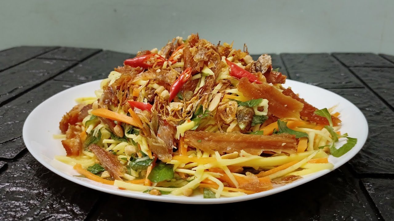Gỏi xoài khô cá đặc sản Nam Du Gỏi xoài khô cá đặc sản Nam Du