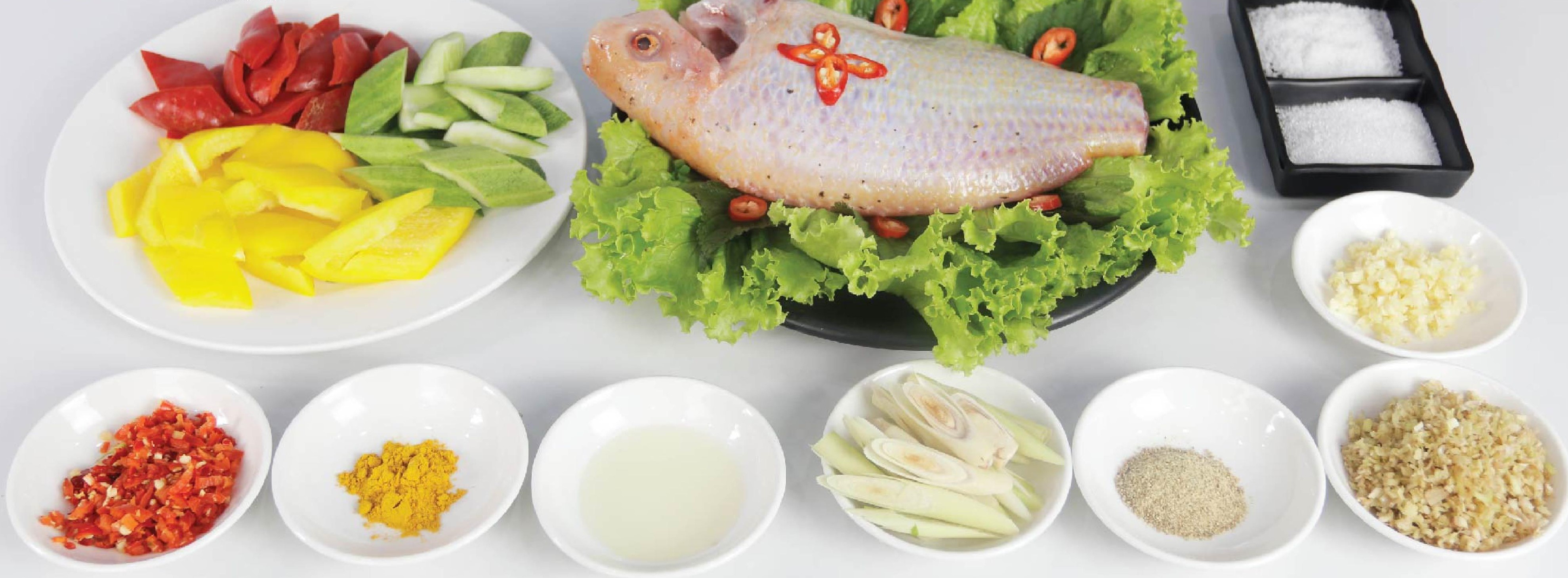 Cá diêu hồng chiên sả ớt sau khi ướp gia vị thơm ngon Cá diêu hồng chiên sả ớt sau khi ướp gia vị thơm ngon
