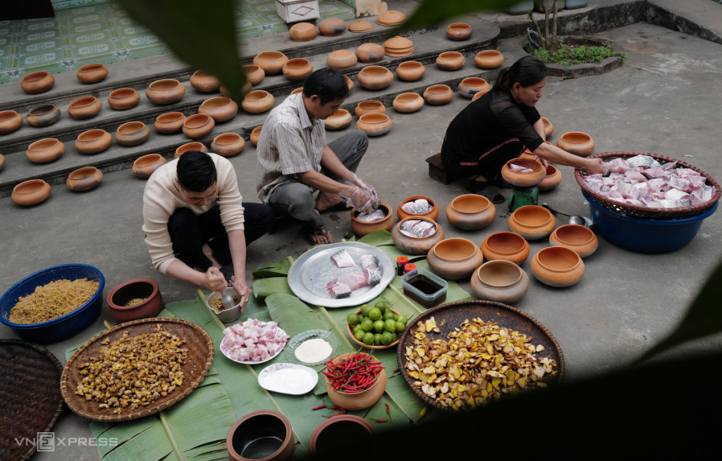 Gia vị kho cá kho làng Vũ Đại
