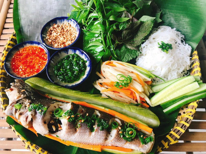 Món cá lóc hấp bầu với bầu tươi ngon