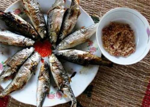 Cá niên nướng chấm muối ớt, món ăn dân dã nhưng đặc trưng của núi rừng