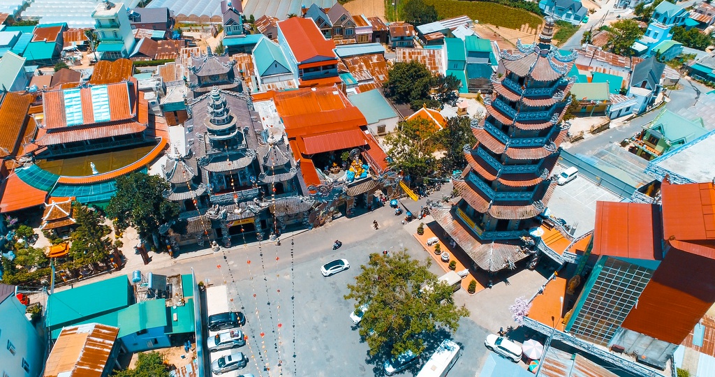 Các điểm du lịch Đà Lạt khác lạ khi nhìn từ trên cao