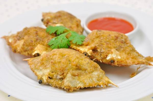 Bánh cua (Poojaah) - Món vặt Thái Lan hải sản
