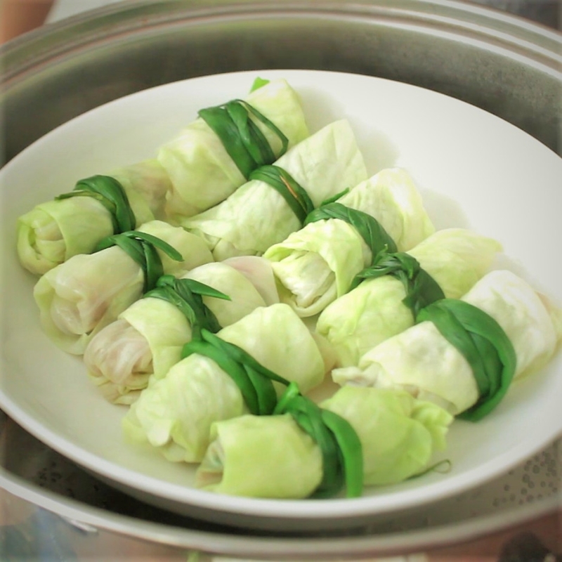 Nước sốt xì dầu cho bắp cải cuộn thịt hấp