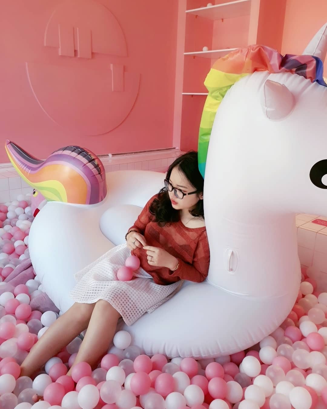 Không gian pinky Pink Uni Café