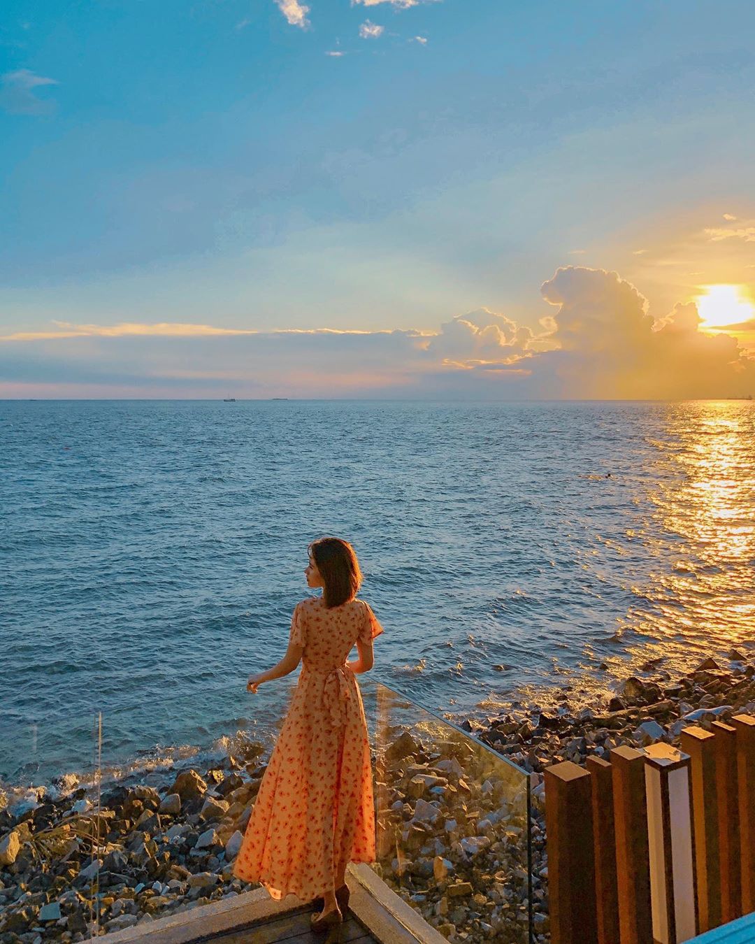 Không gian cafe Vũng Tàu view biển tại Marina Club