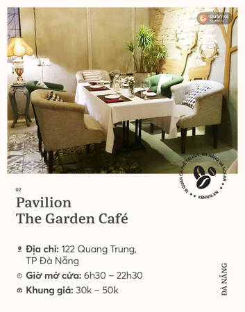 Quán cà phê xinh Pavilion The Garden Café ở Đà Nẵng