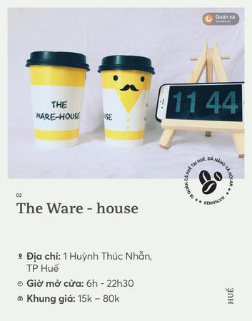 Quán cà phê xinh The Ware-house ở Huế