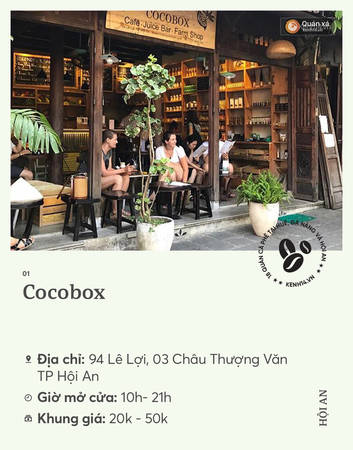 Quán cà phê xinh Cocobox ở Hội An