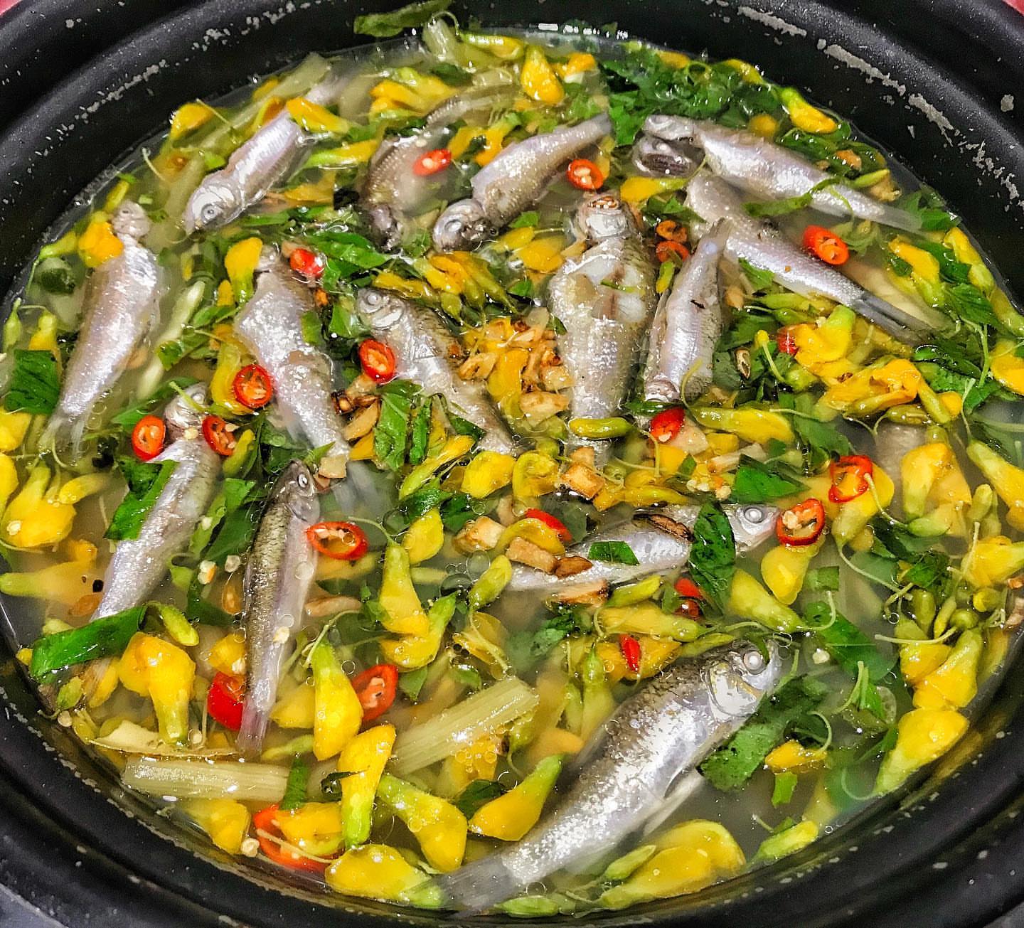 Canh chua cá linh bông so đũa