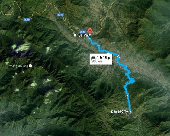 Hồ Séo Mý Tỷ nằm cách thị trấn Sapa khoảng 20 km, trên địa phận xã Tả Van