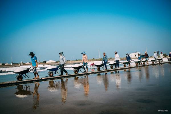 Cánh đồng muối Bà Rịa Vũng Tàu tại xã An Ngãi