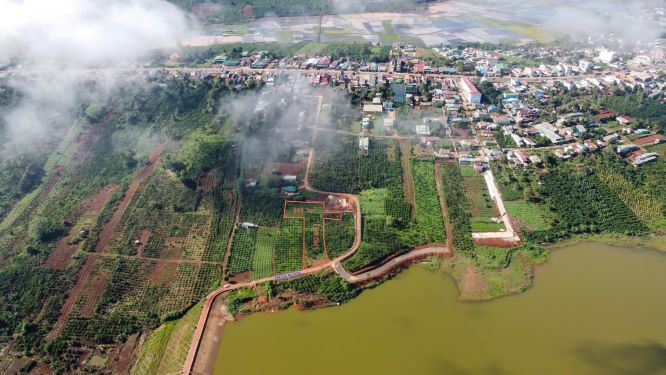 Toàn cảnh huyện Di Linh trên cao nguyên