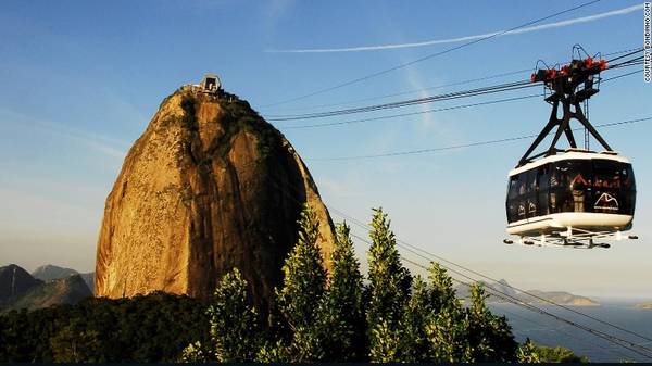 Cáp treo Bondinho nối đỉnh Sugarloaf Mountain ở Rio de Janeiro