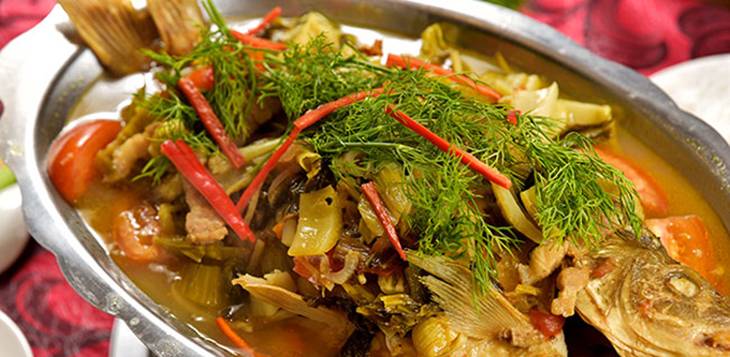 Cá hường om dưa chua Rạch Giá