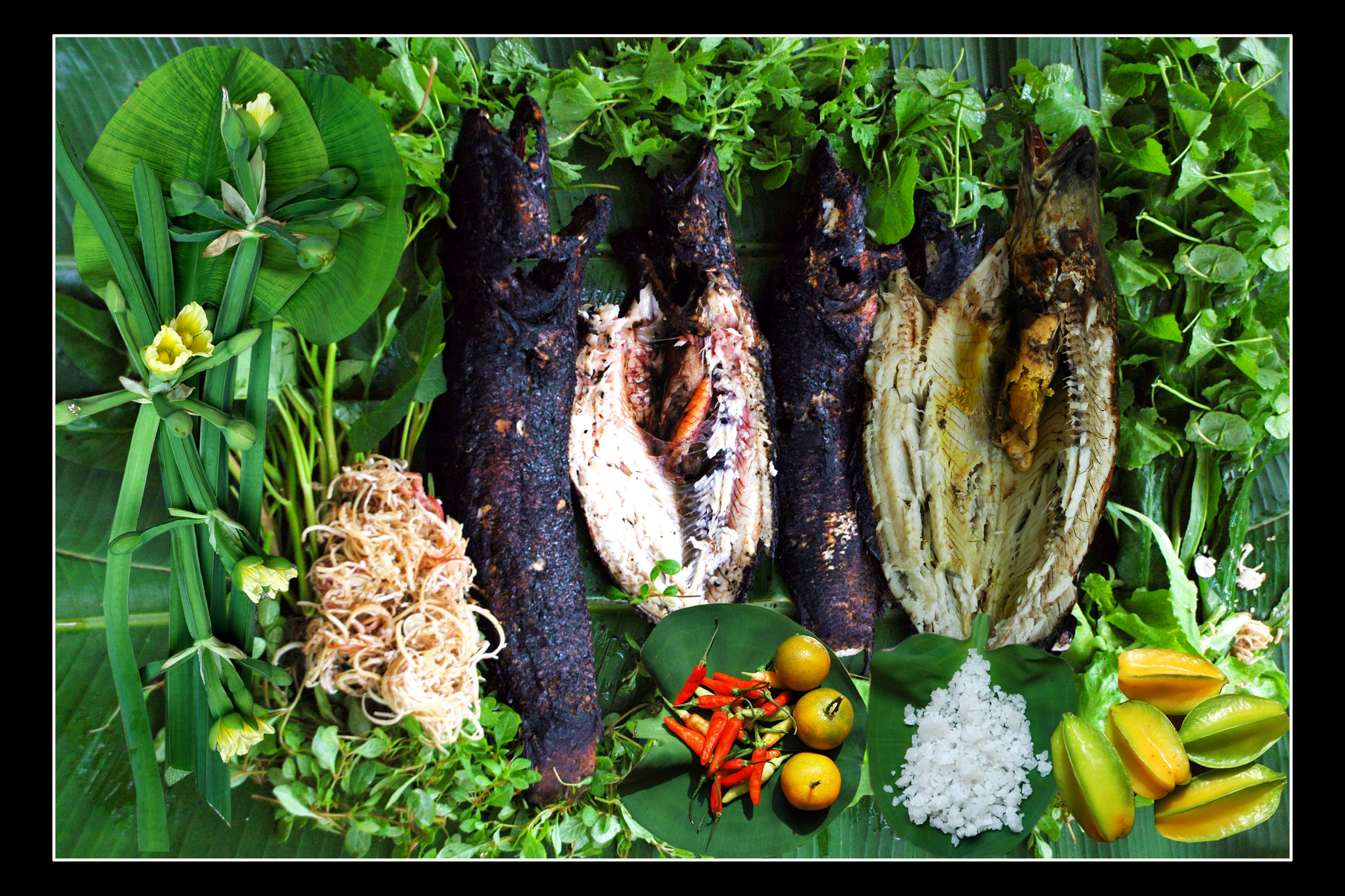 Cá lóc nướng trui đặc sản Cà Mau