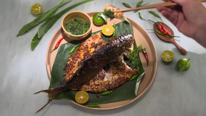 Cá nướng ớt xiêm xanh Nha Trang