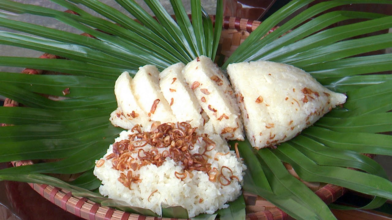 Cơm nắm lá cọ món ăn Phú Thọ Cơm nắm lá cọ món ăn Phú Thọ