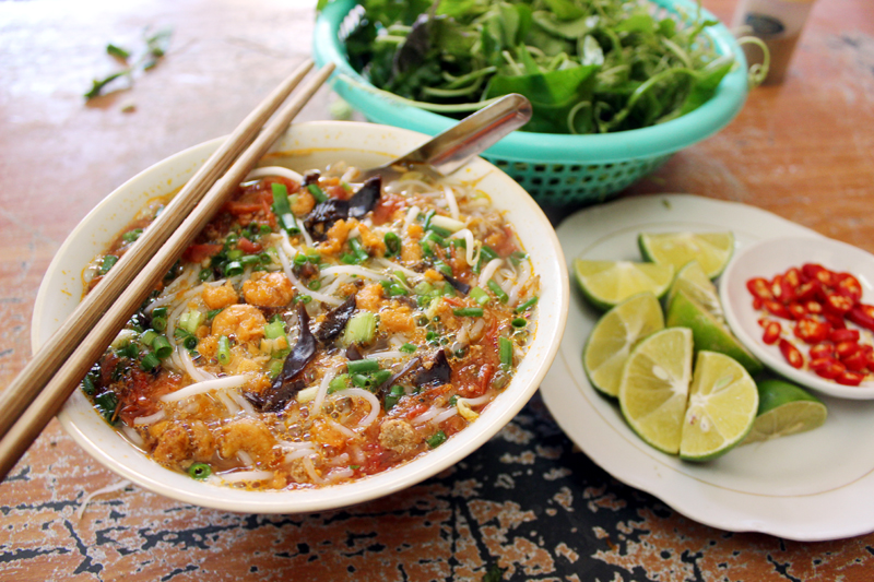 Bún tôm cũng phổ biến ở Quảng Yên. Ảnh: Báo Quảng Ninh