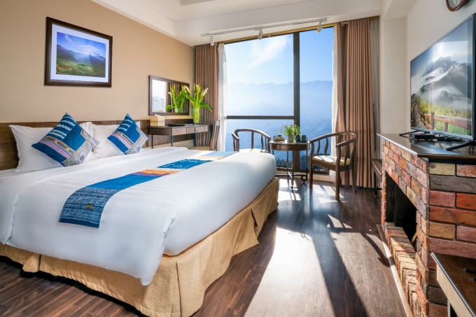 Phòng Deluxe hướng thung lũng Mường Hoa tại khách sạn Amazing Sapa