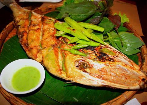 Cá bò da nướng muối ớt thơm nức mũi