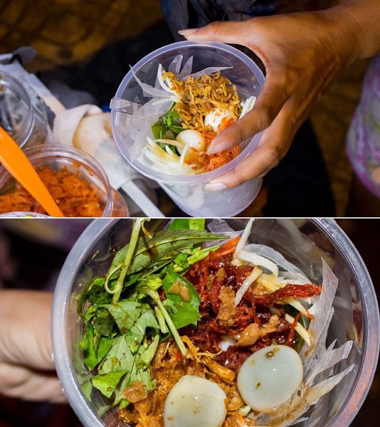 Bánh tráng trộn món ăn vặt Sài Gòn