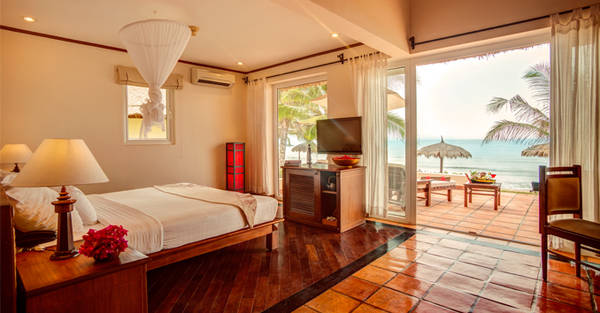 Bungalow với không gian mở đậm hơi thở gió của biển.