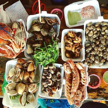 Chợ Hải Sản Hàng Dương Cần Giờ - Điểm đến Cần Giờ hải sản chế biến sẵn