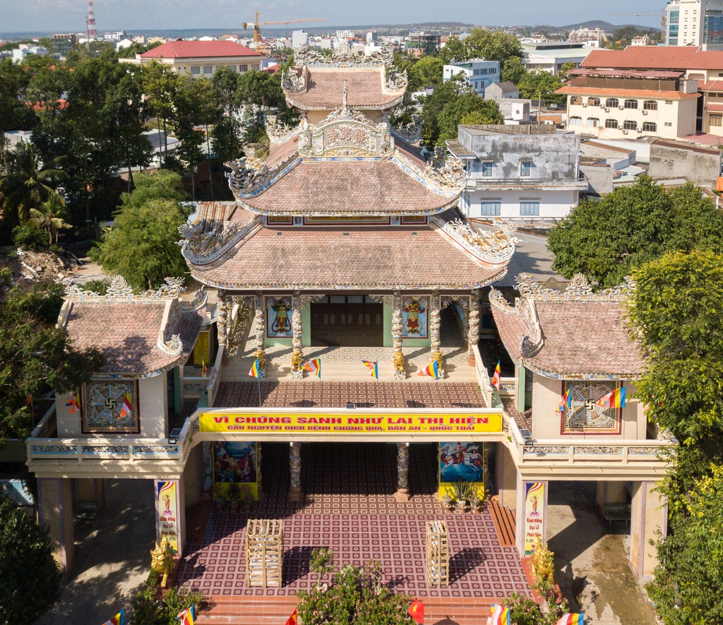 Chùa Phật Quang Bình Thuận tọa lạc tại đường Trần Quang Khải TP Phan Thiết