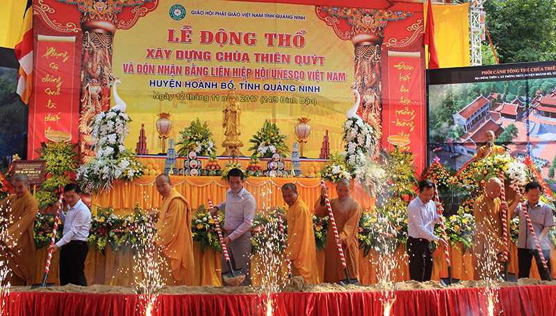 Chùa Thiên Quýt Hạ Long được xây dựng lại năm 2017