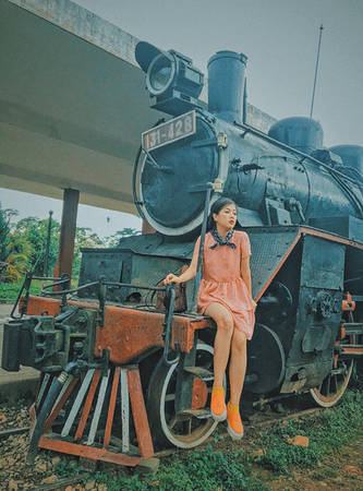 Nhà ga cổ Đà Lạt trong sương mờ