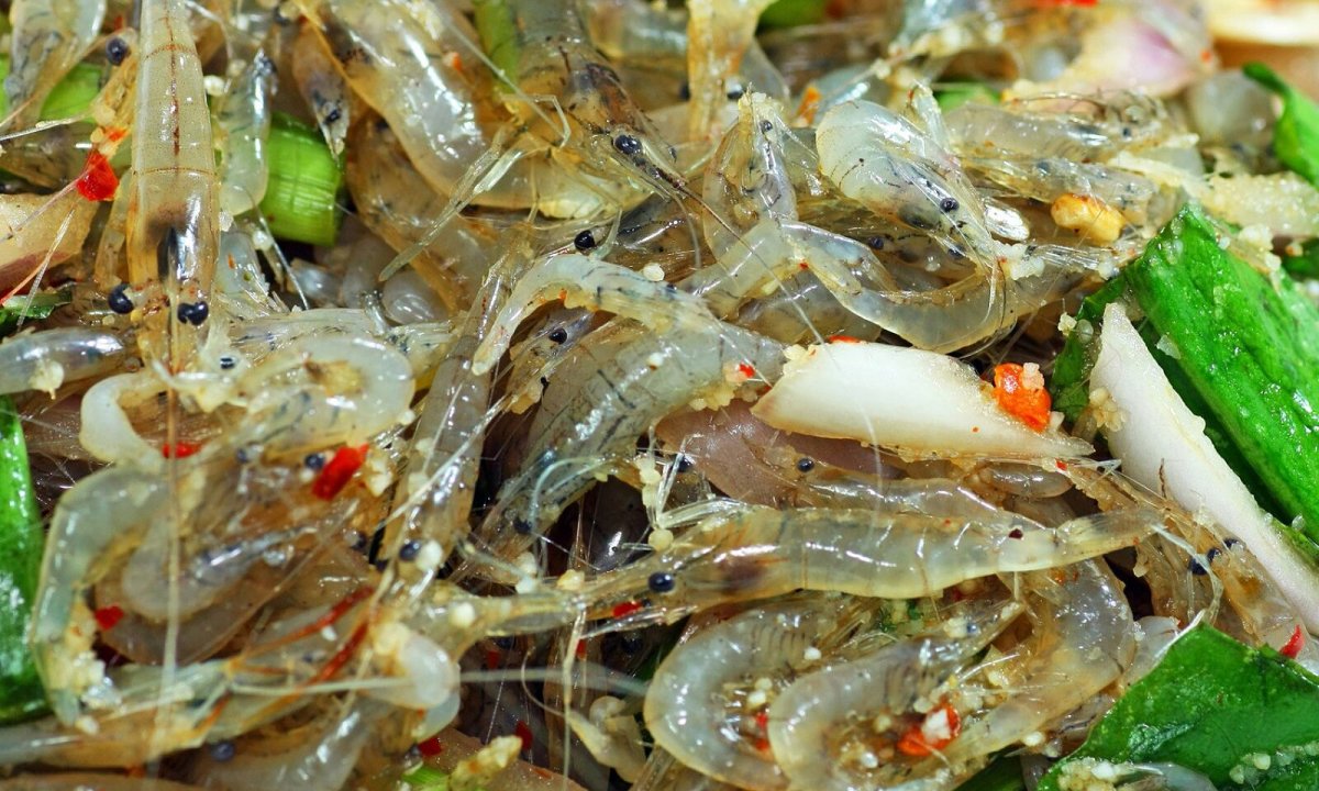 Nguyên liệu món tôm nhảy Thái Lan Goong Ten