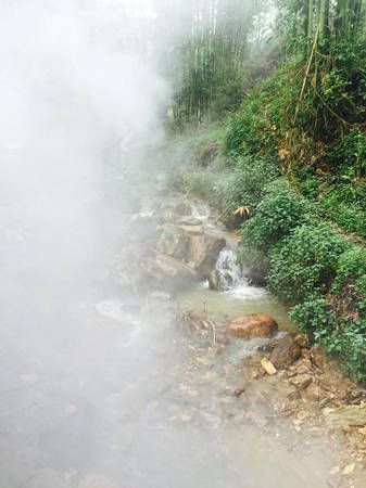 Con suối trước nhà.