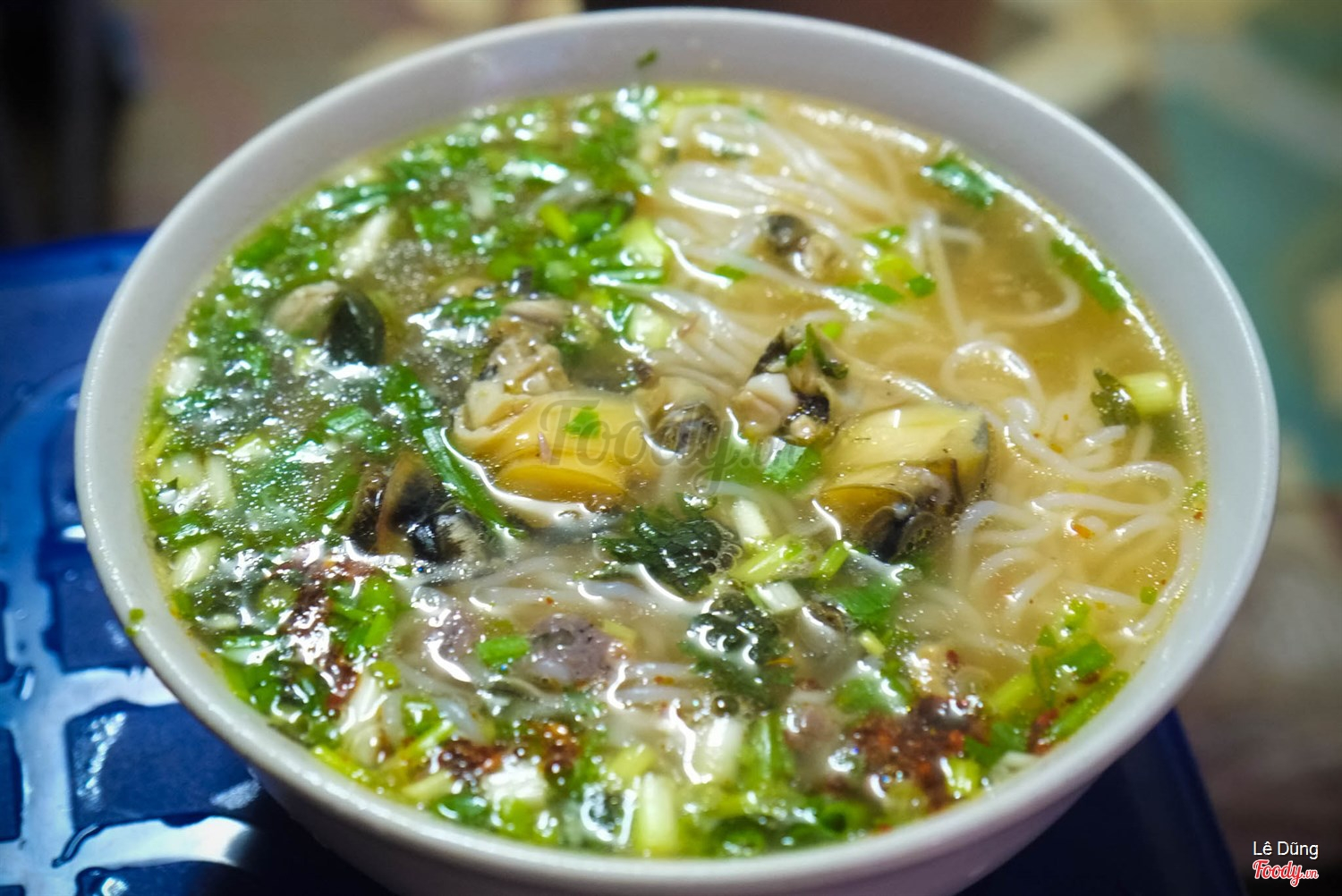 Bát bún ốc Hà Nội tại quán Cô Thêm