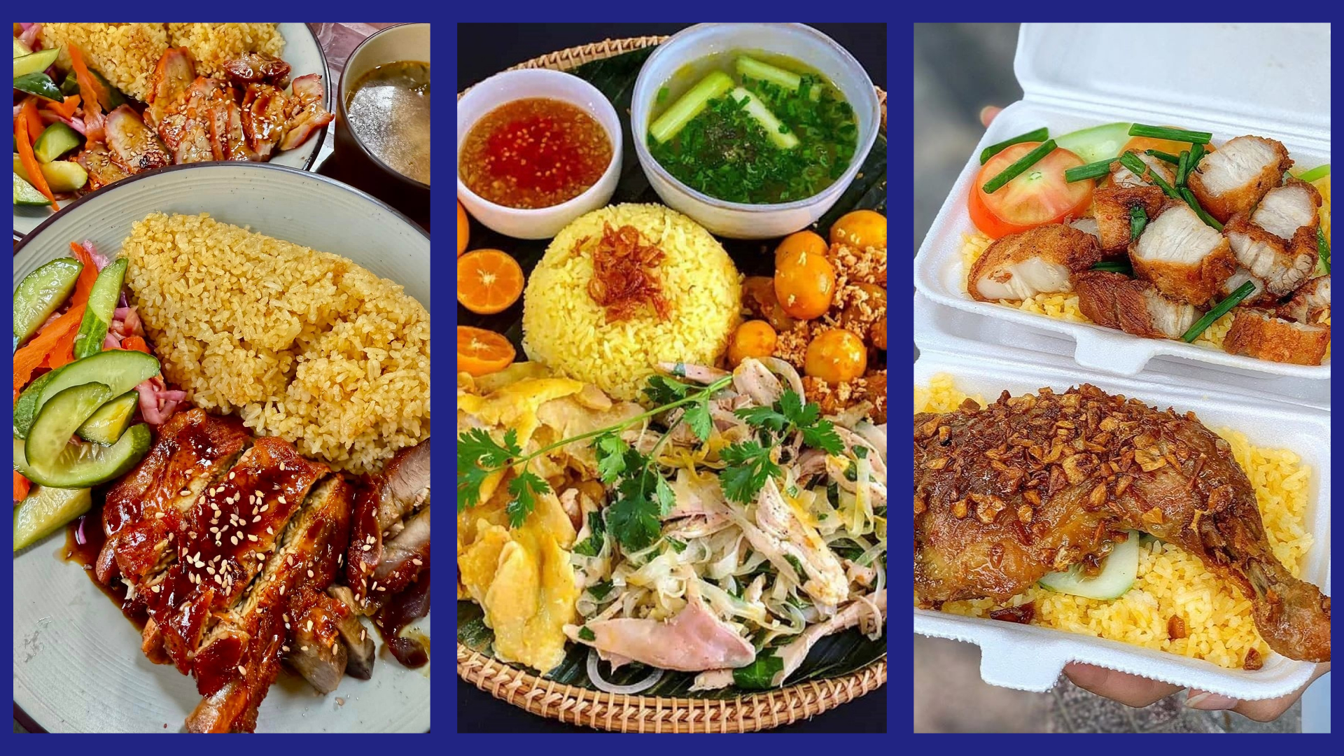 Độc đáo cơm gà ba miền: hương vị hấp dẫn riêng biệt