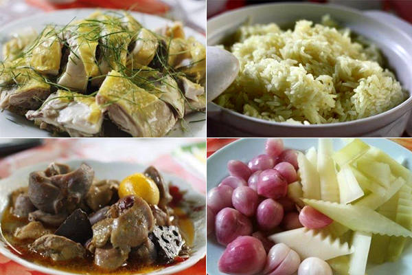 Một mâm cơm gà Tam Kỳ