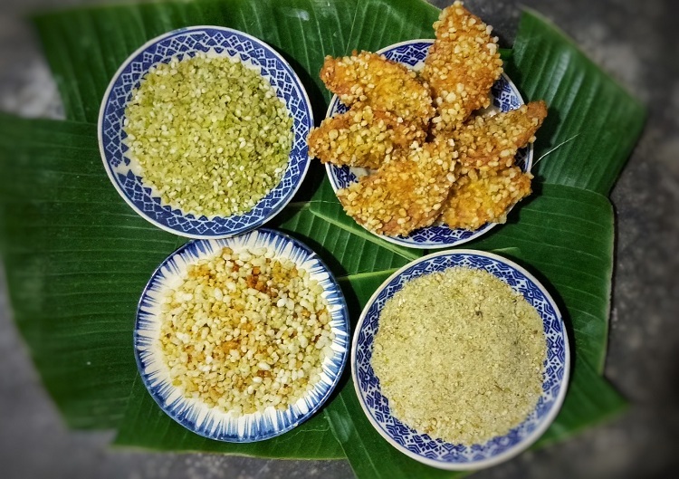 Bốn món từ cốm nếp Quảng Ngãi do Y Hòa chế biến