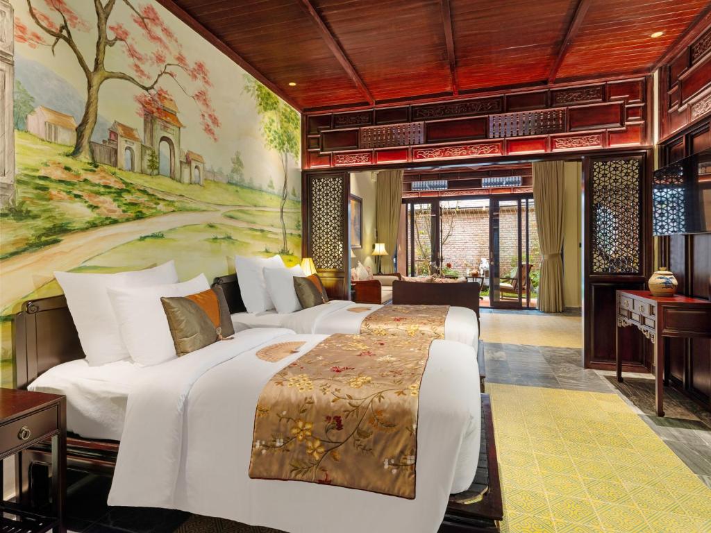 Phòng nghỉ đậm chất vương giả xưa tại Ancient Huế Garden Houses